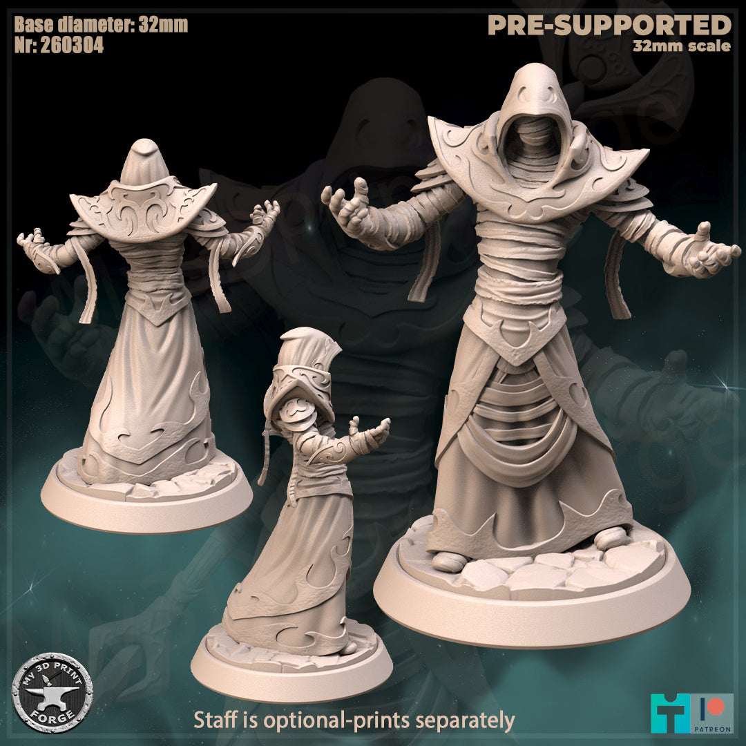 Ethereal Prince, Robes - 32mm Scale - Unpainted Miniature