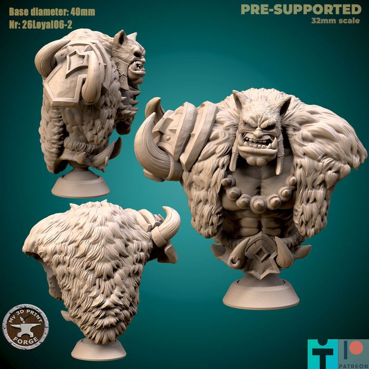 Half Orc Hunter - Unpainted Miniature