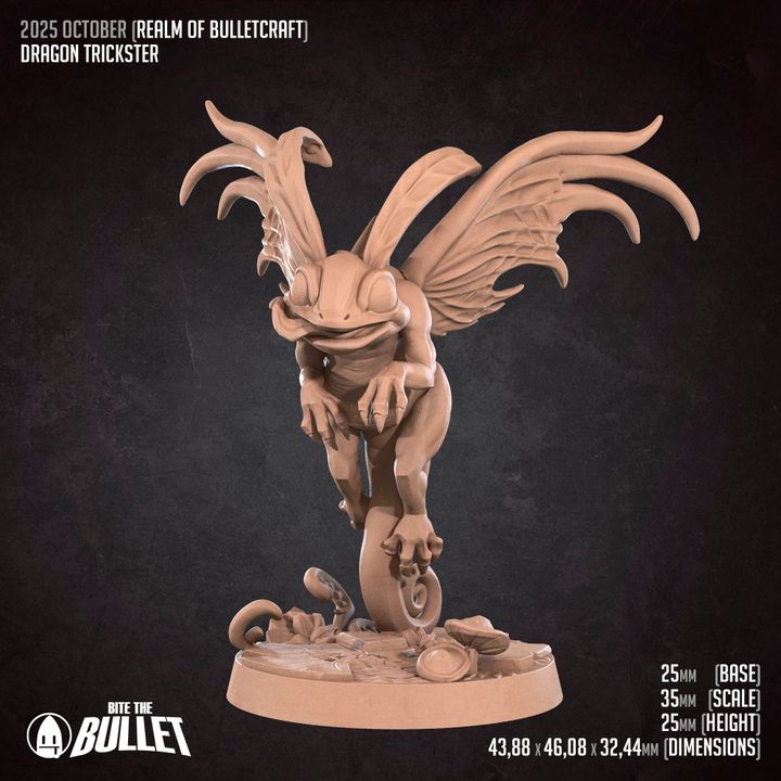 Dragon Trickster | 32mm, 35mm Scale | Unpainted Miniature