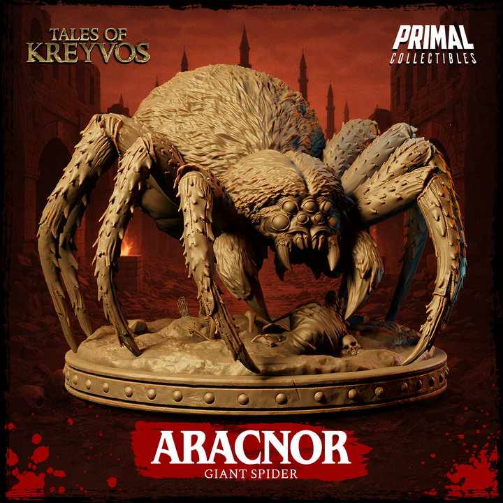 Aracnor, Giant Spider - Tales of Kreyvos - Unpainted Miniature