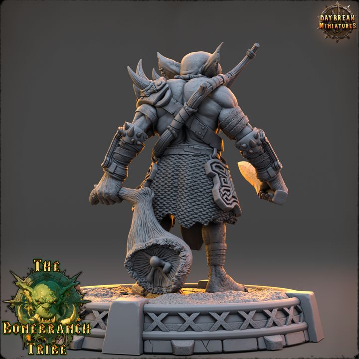 Narkz the Hollow, Goblin Hunter - The Bonebranch Tribe - Unpainted Miniature