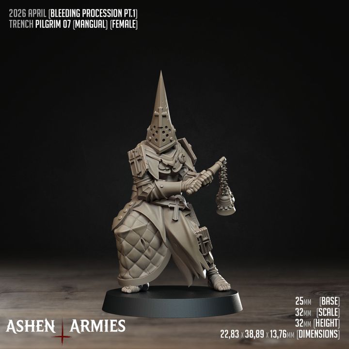 Trench Pilgrims, Bleeding Procession - Bullet Crusade - Unpainted Miniature
