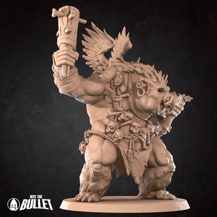 Razorback Infernal - Barren Set - 32mm, 35mm Scale - Unpainted Miniature