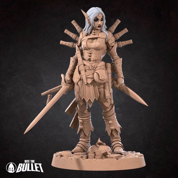 Elf Rogue, Assassin | 32mm, 35mm Scale | Unpainted Miniature