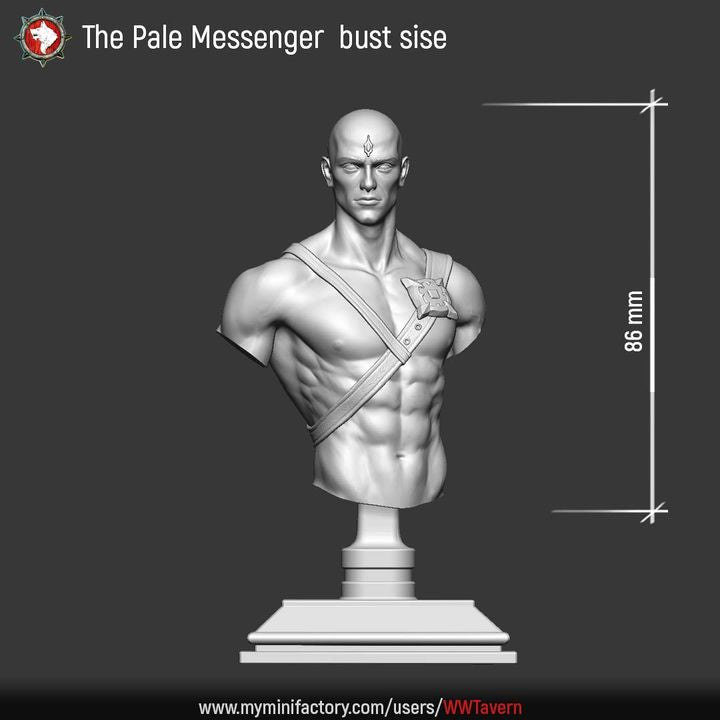 The Pale Messenger - Unpainted Miniature Bust