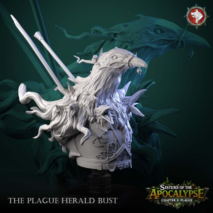 Plague Herald - Unpainted Miniature Bust