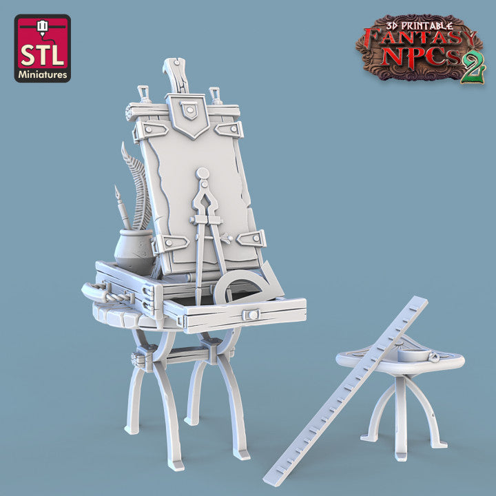 Cartographer Set - Townsfolk Miniatures