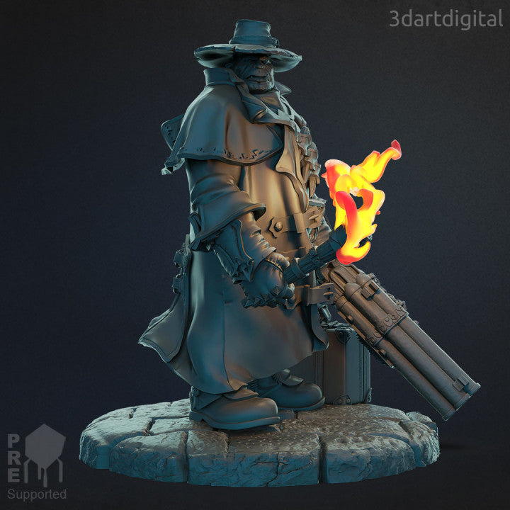 Ogre Vampire Hunter - 32mm Scale - Unpainted Miniature
