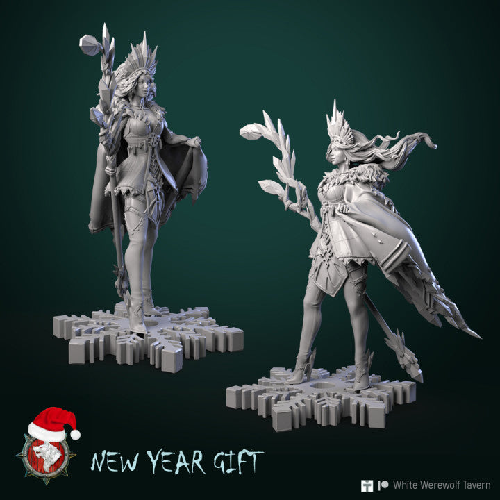 Snow Maiden - 32mm Scale - Unpainted Miniature