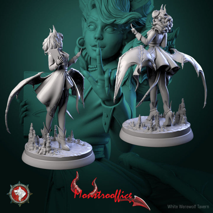 Superintendent Tiefling - The Monstroffice Set - Unpainted Miniature