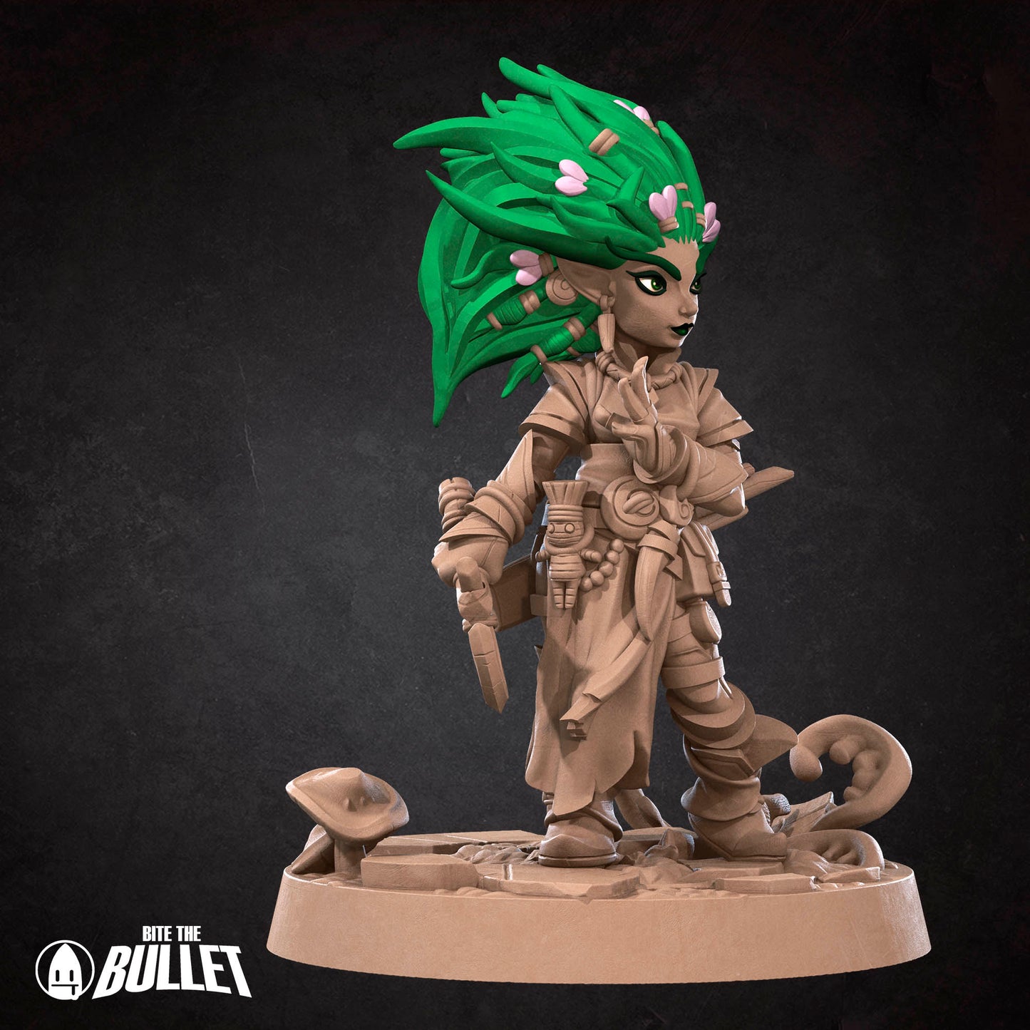Gnome Druid | 32mm, 35mm Scale | Unpainted Miniature