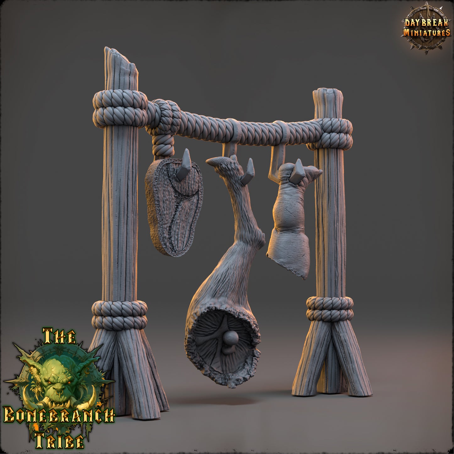Human Meat Hanger, Goblin Camp - The Bonebranch Tribe - Unpainted Miniature