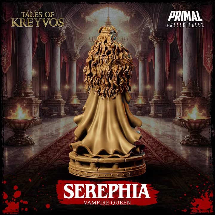 Serephia, Vampire Queen - Tales of Kreyvos - Unpainted Miniature
