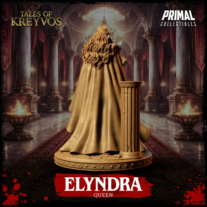 Elyndra, Human Queen - Tales of Kreyvos - Unpainted Miniature