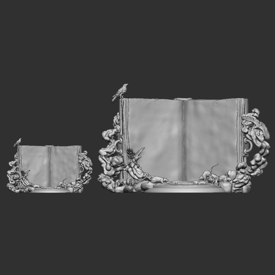 The Eternal Tome: Plague | Diorama Base | Unpainted Miniature