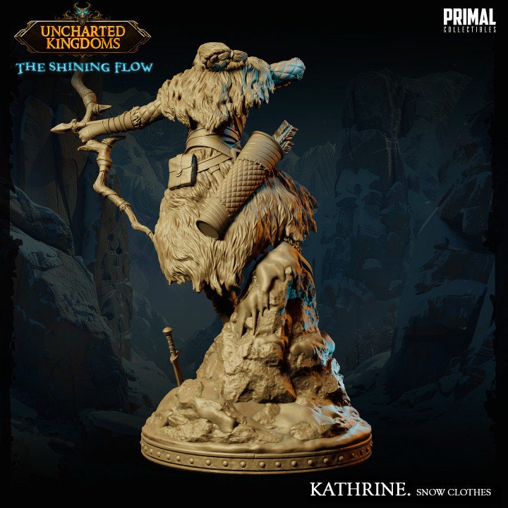 Kathrine Bromm - Snow Clothes - Uncharted Kingdoms - Unpainted Miniature