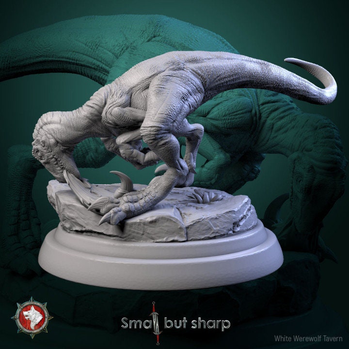 Halfling Dino Mounts - Unpainted Miniatures