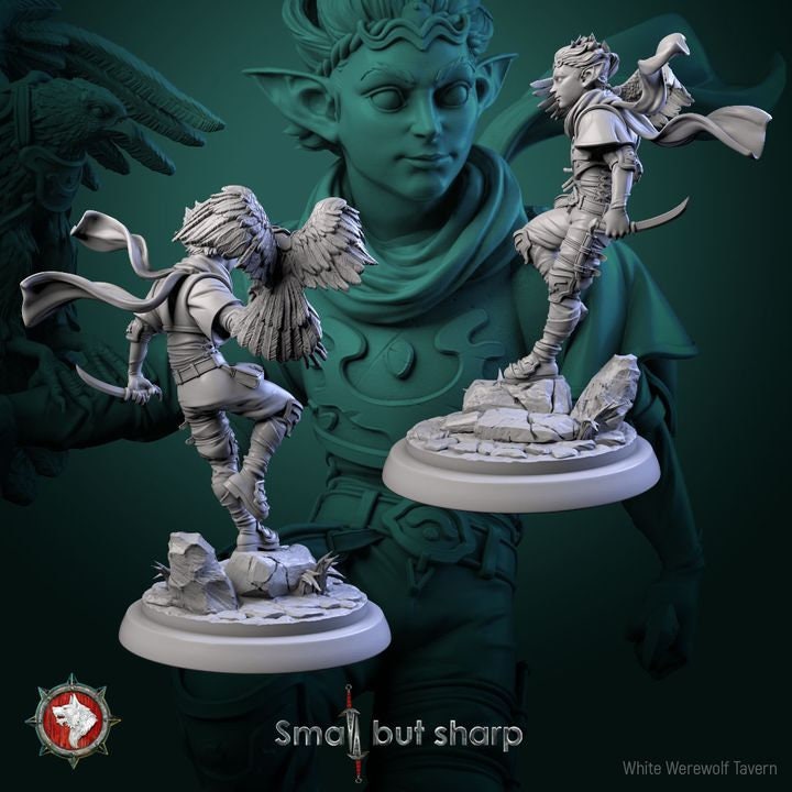 Halfling Ranger - Unpainted Miniature