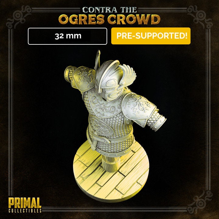Magical Armor - Contra the Ogres Crowd - Unpainted Miniature