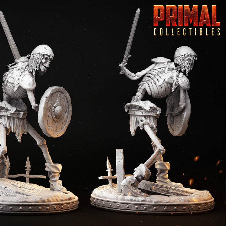 Skeleton with Sword & Shield - Masters of Dungeons Quest