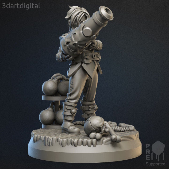 Angra the Bomber - Young Pirate - Unpainted Miniature