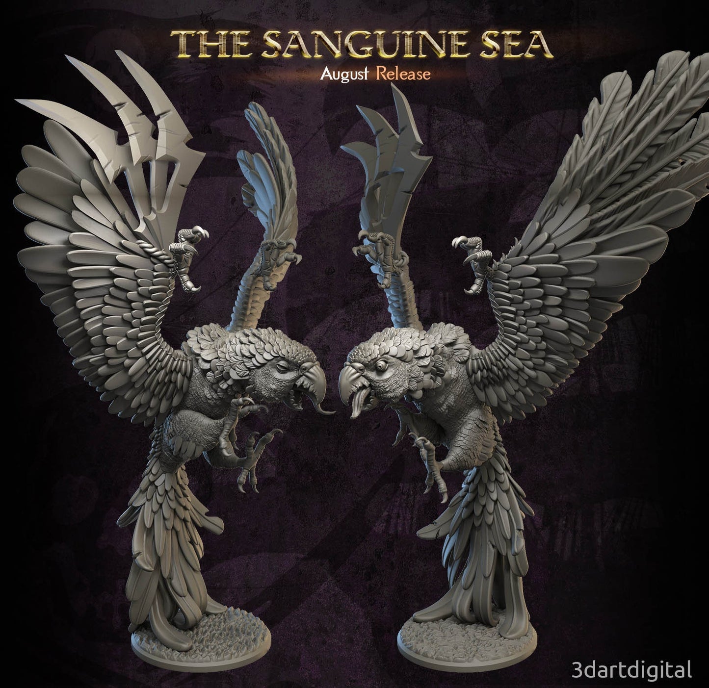 Big Polly - Giant Parrot - Sanguine Sea Set - Unpainted Miniature