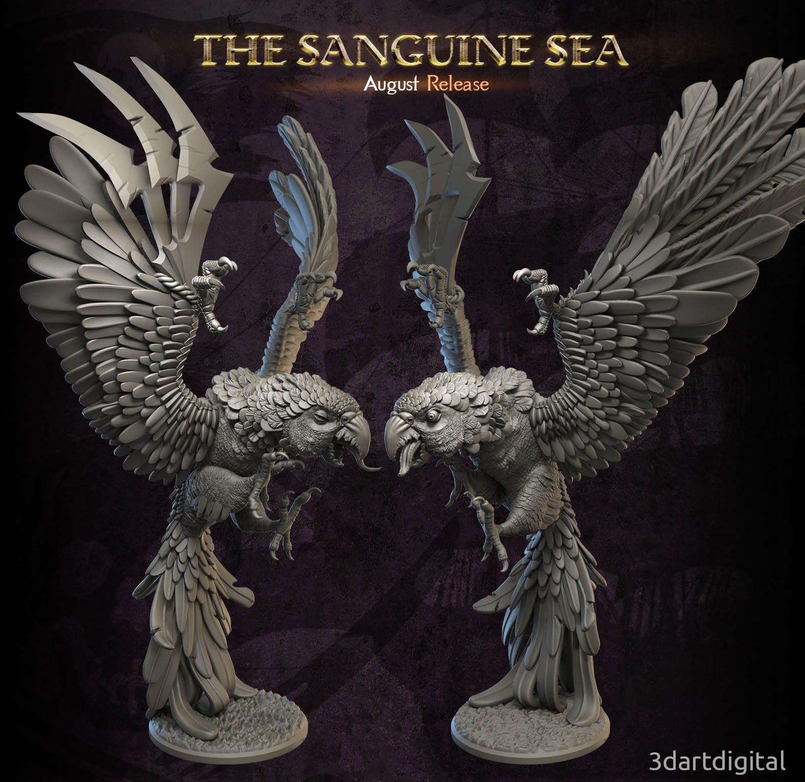 Big Polly - Giant Parrot - Sanguine Sea Set - Unpainted Miniature