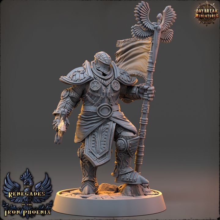 Captain Lucien du Griffon Dore - Human Paladin - The Renegades of the Iron Phoenix