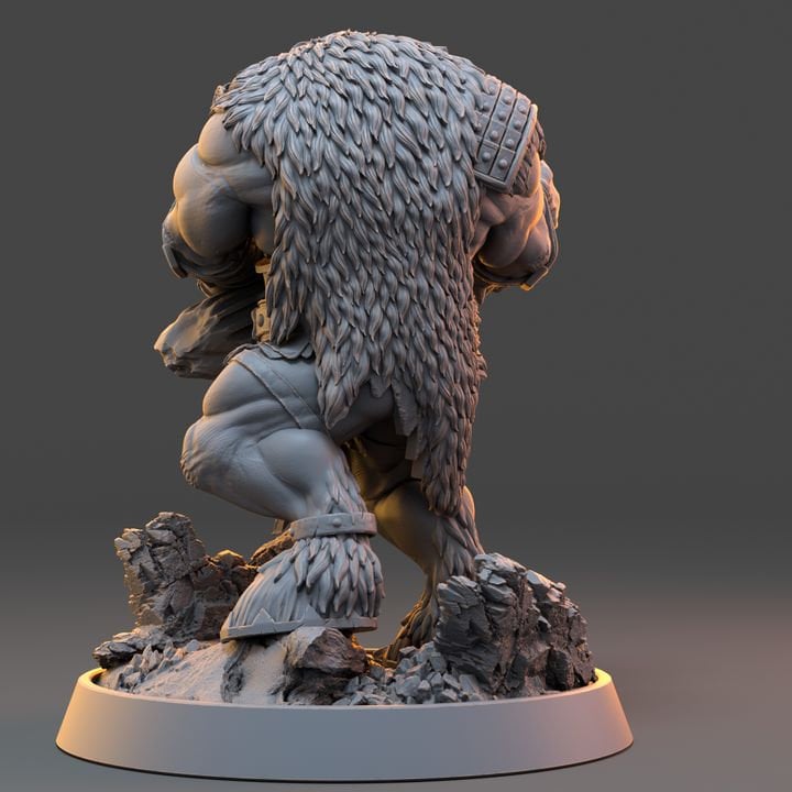 Balgar Doomcaller - The Ironmane Minotaurs of Emberhold - Unpainted Miniature