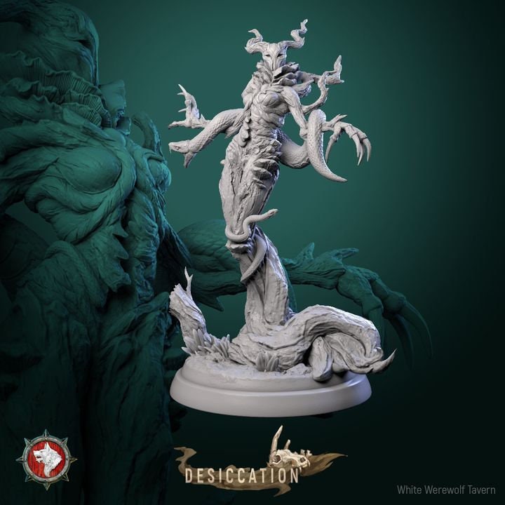 Infected Driade - Corrupted Dryads - Desiccation Set - Unpainted Miniature