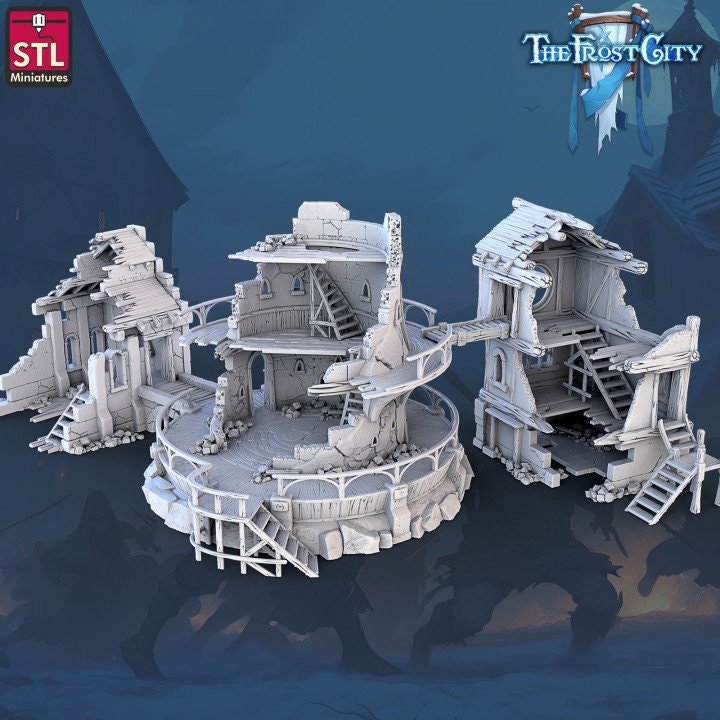 Silent Tower - The Frost City - Tabletop Terrain