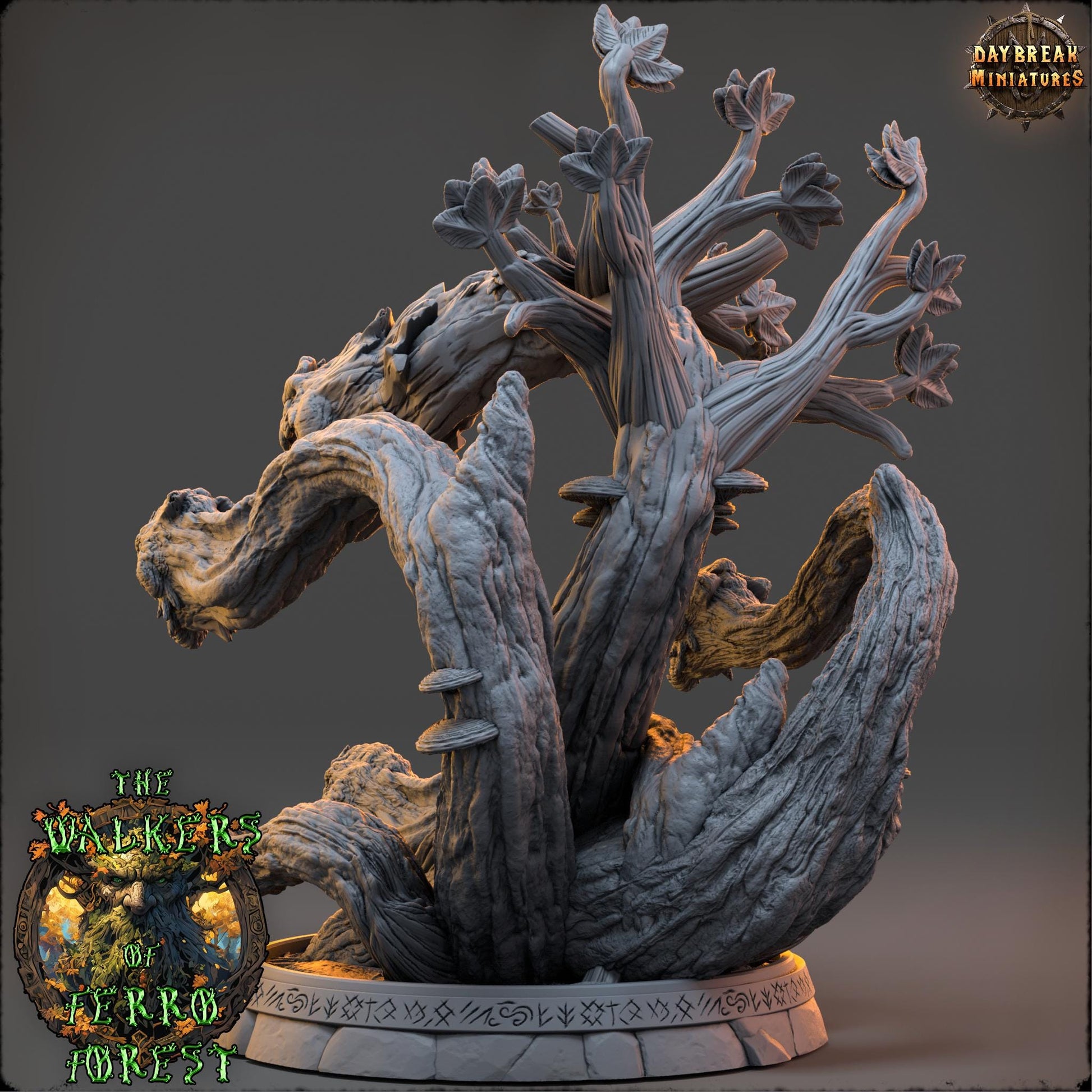 Growling Boneweed, Plant Hydra - 32mm Scale - Unpainted Miniature for DnD, Pathfinder, Tabletop RPGs - Daybreak Miniatures
