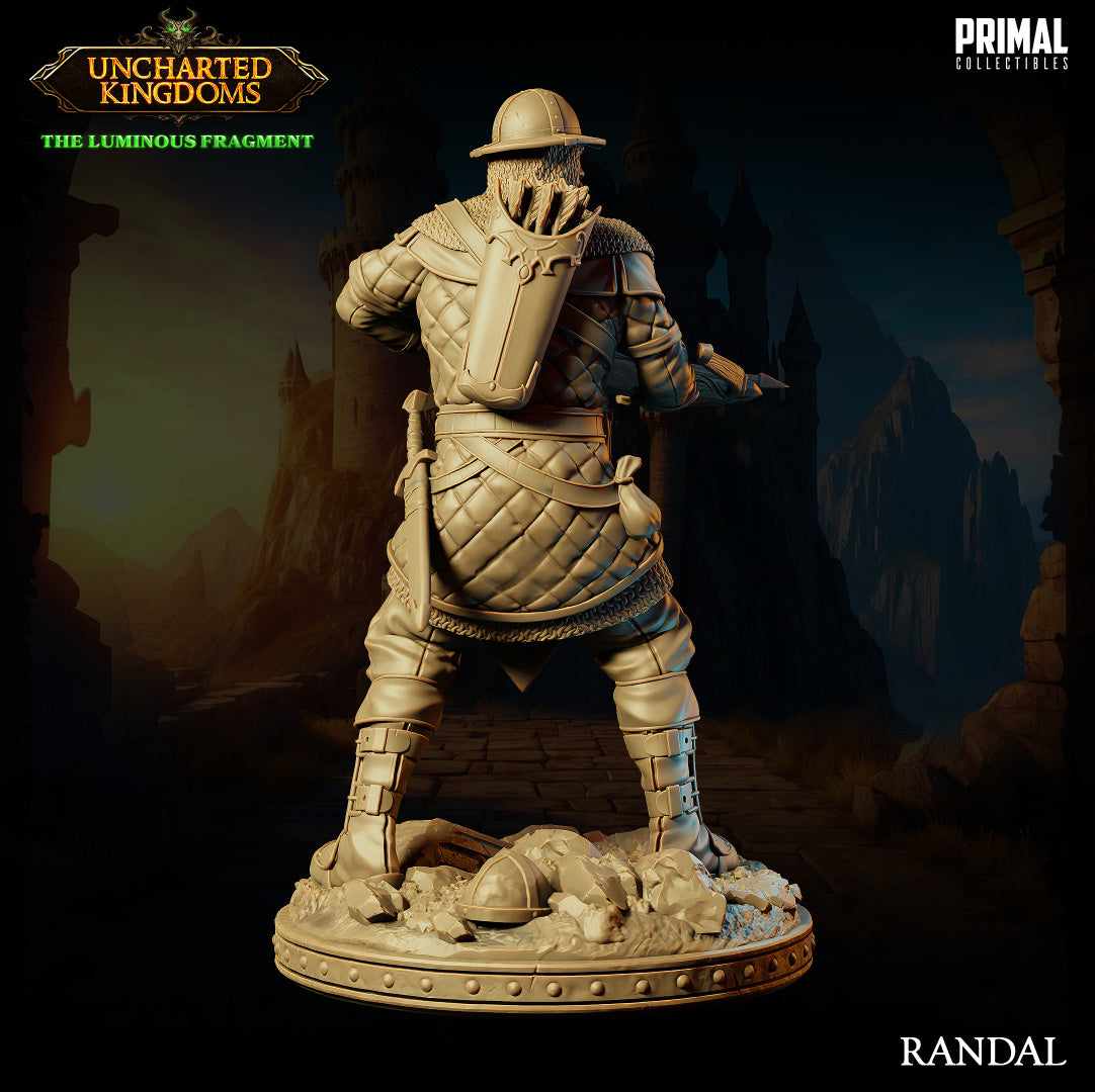 Randal - Human Soldier - Uncharted Kingdoms - Unpainted Miniature