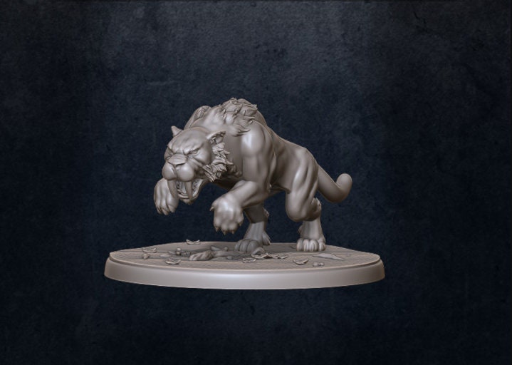 Saber Panther - Unpainted Miniature