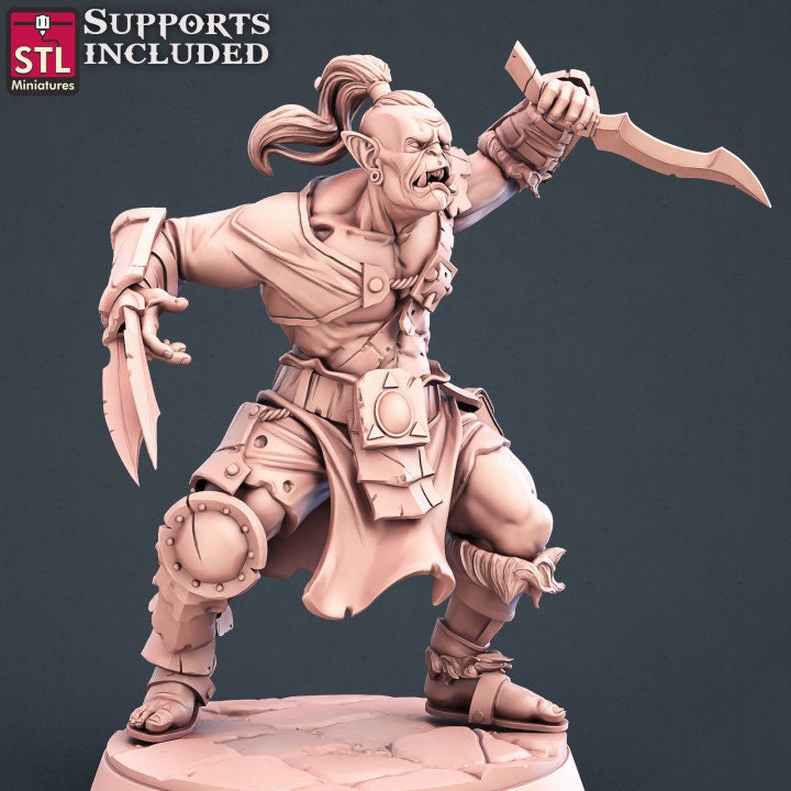 Orc Warrior - Orc Fighter Miniature