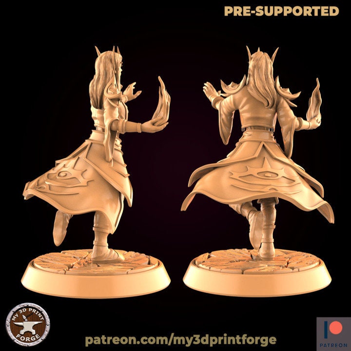 Elf Mage - Unpainted Miniature