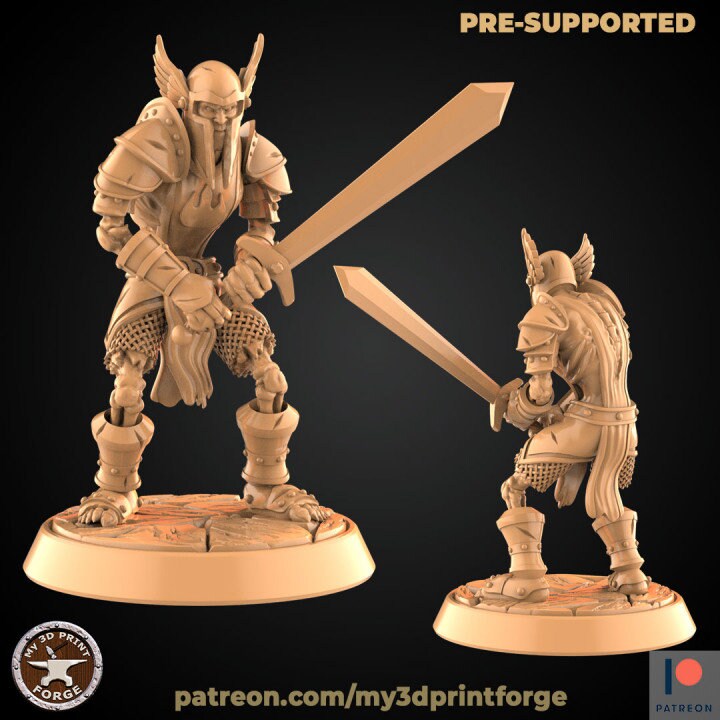 Undead Warrior with Sword - Unpainted Miniature
