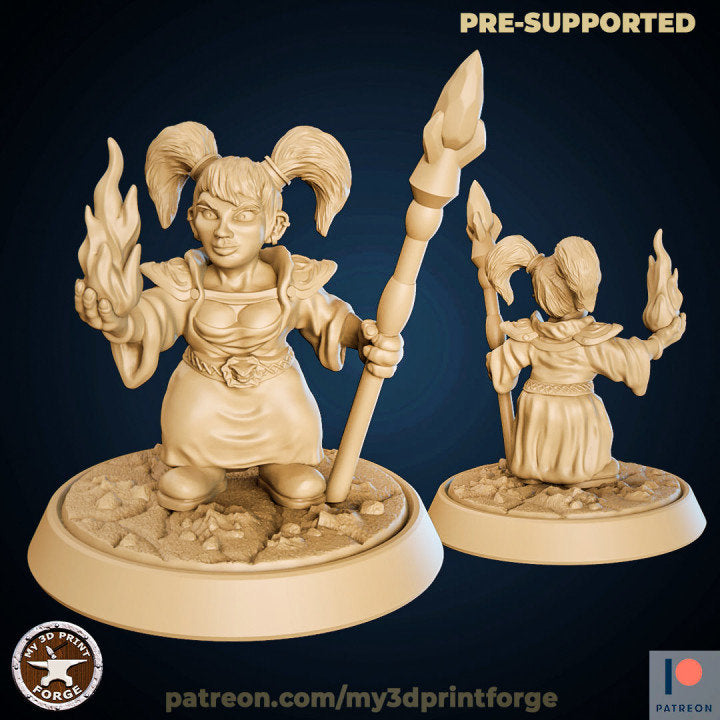 Gnome Mage - 32mm Scale - Unpainted Miniature