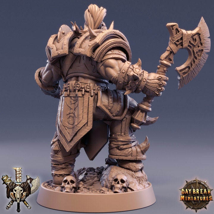 Lord Primo - Orc Barbarian - Unpainted Miniature