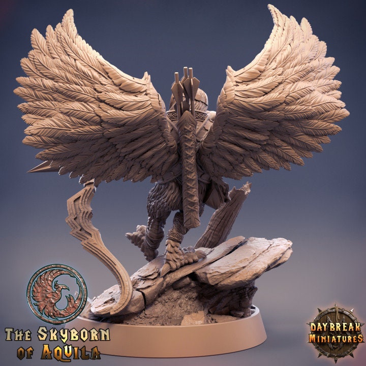 Gaudar Truewing - Birdfolk Ranger - Unpainted Miniature