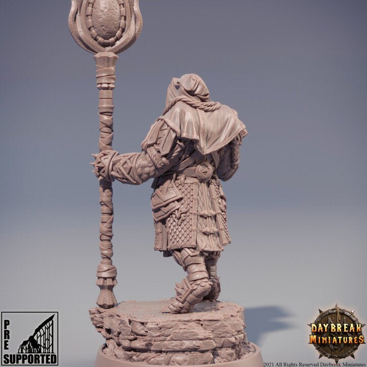 Ghaal ”Blood Ruby” Shaantza - Dragonborn Miniature - Unpainted Miniature