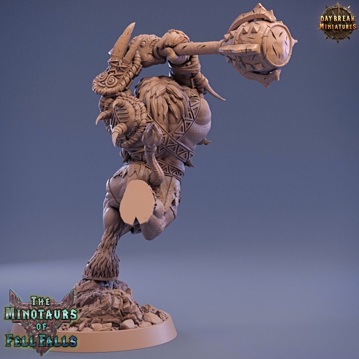 Marius Wrathbone - Minotaur Barbarian - Unpainted Miniature