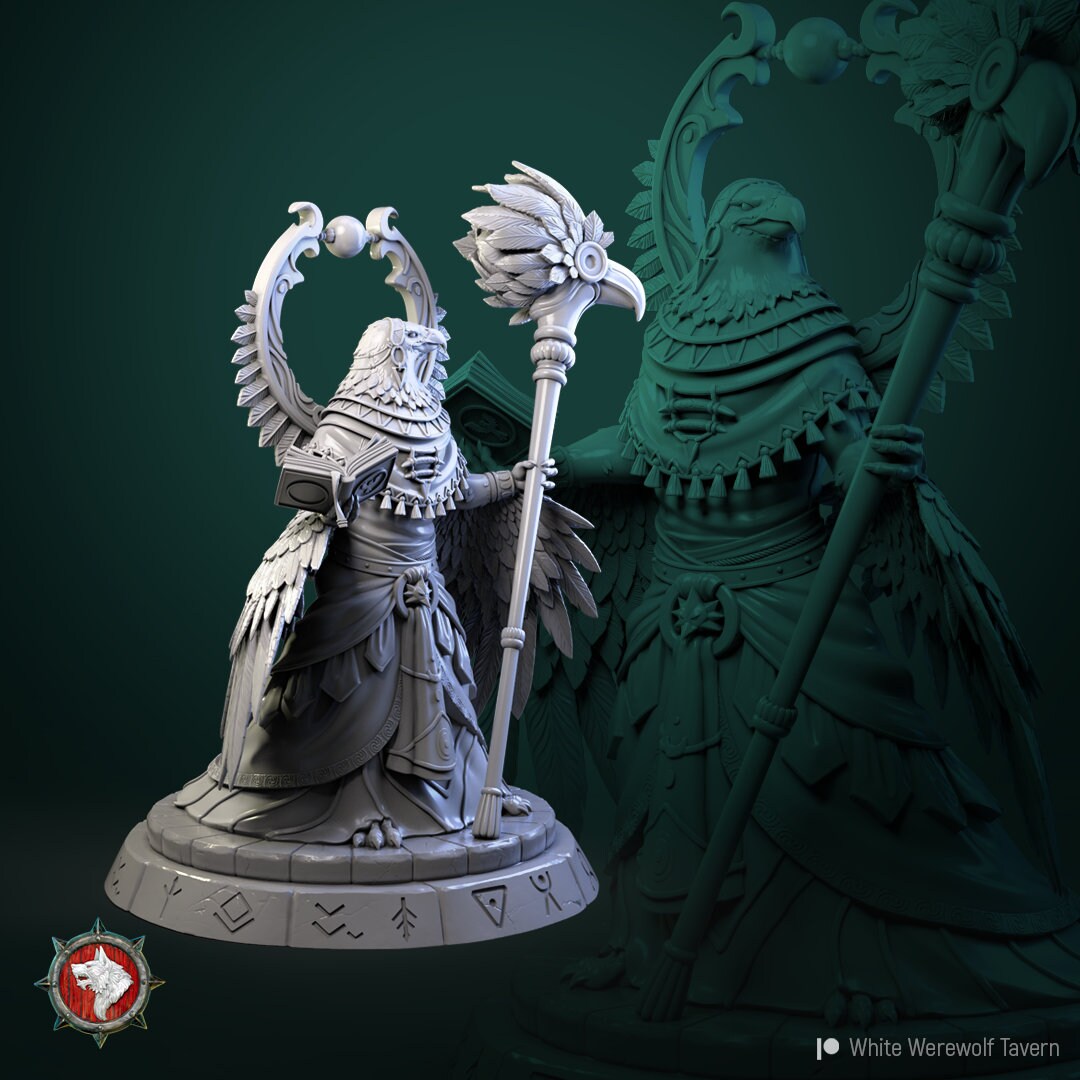 Aarakocra Priestess - Unpainted Miniature