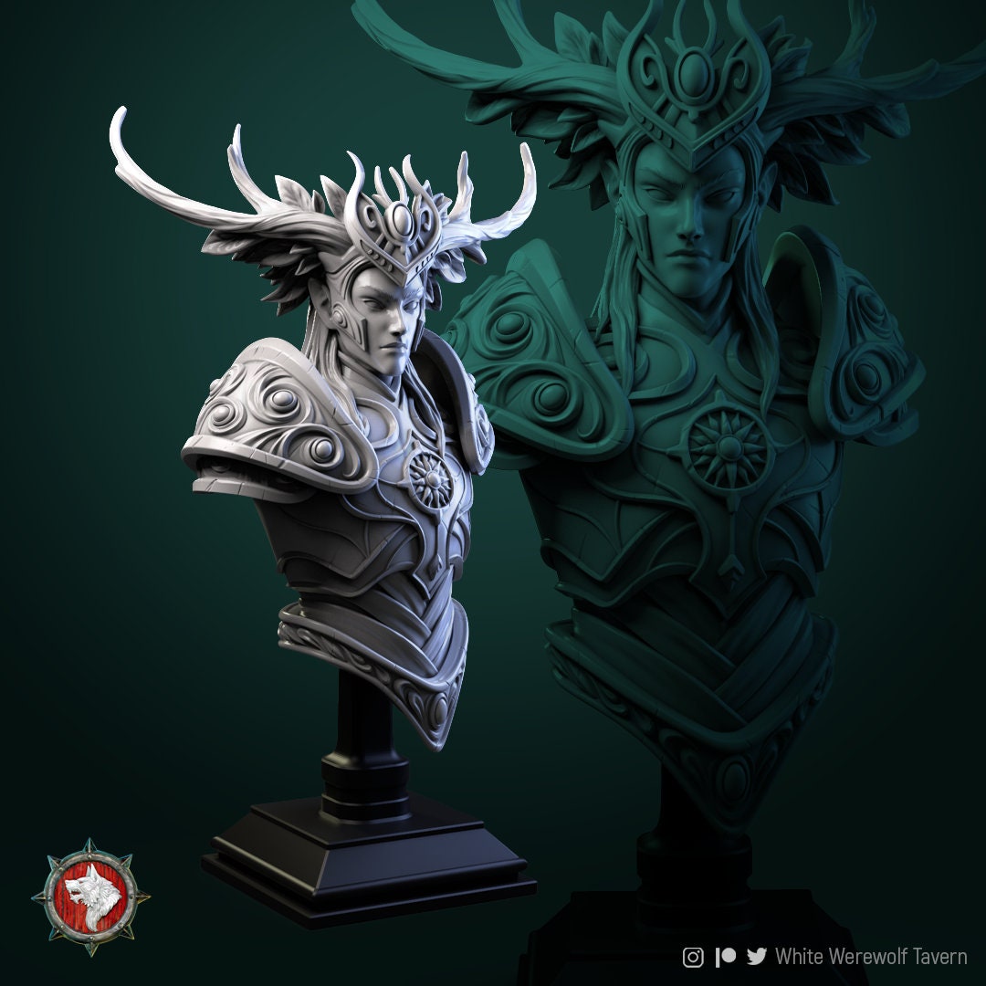 Tarniel - Wood Elf King Bust