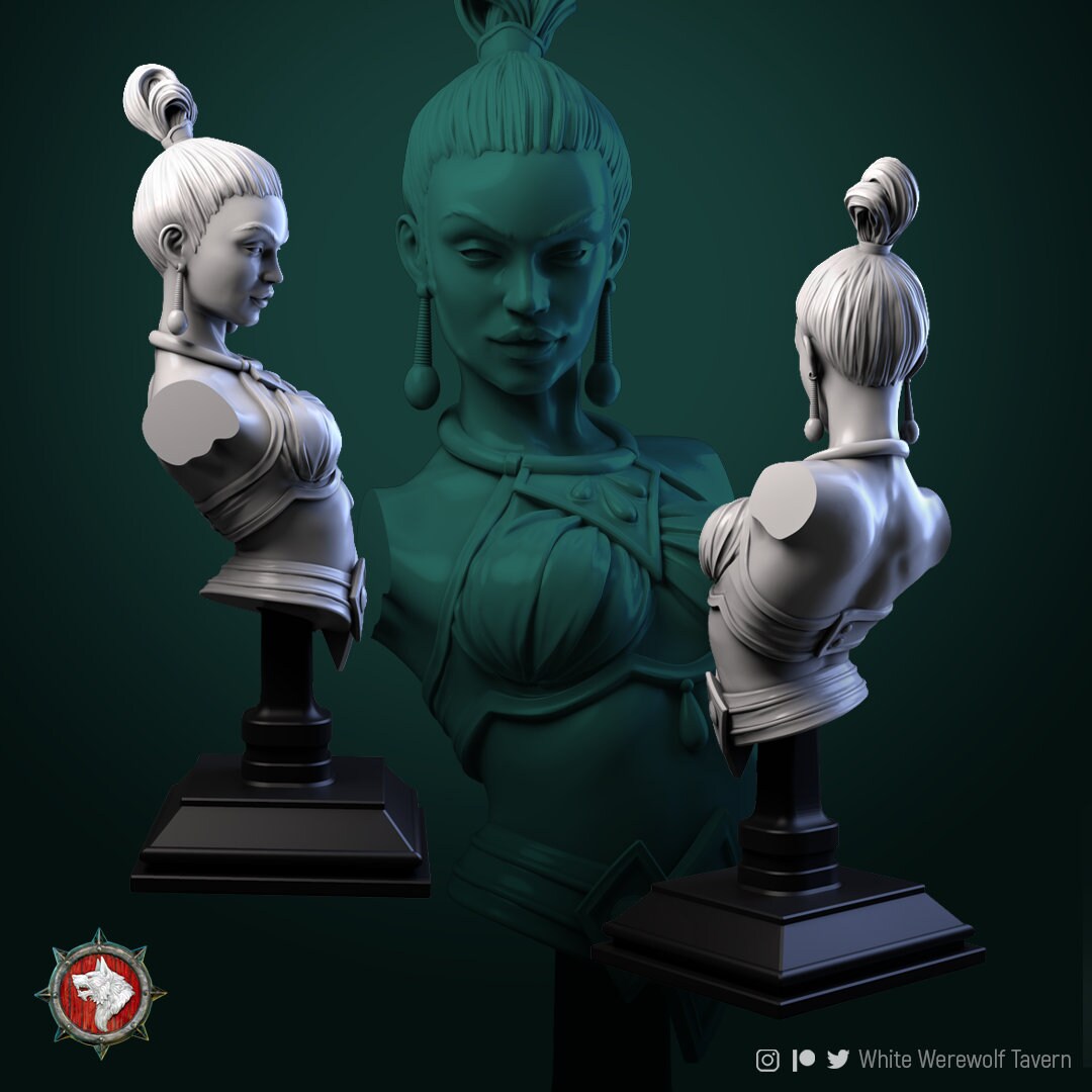 Water Master - Female Monk Bust