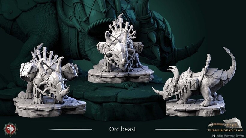 Orc Warbeast - Unpainted Miniature