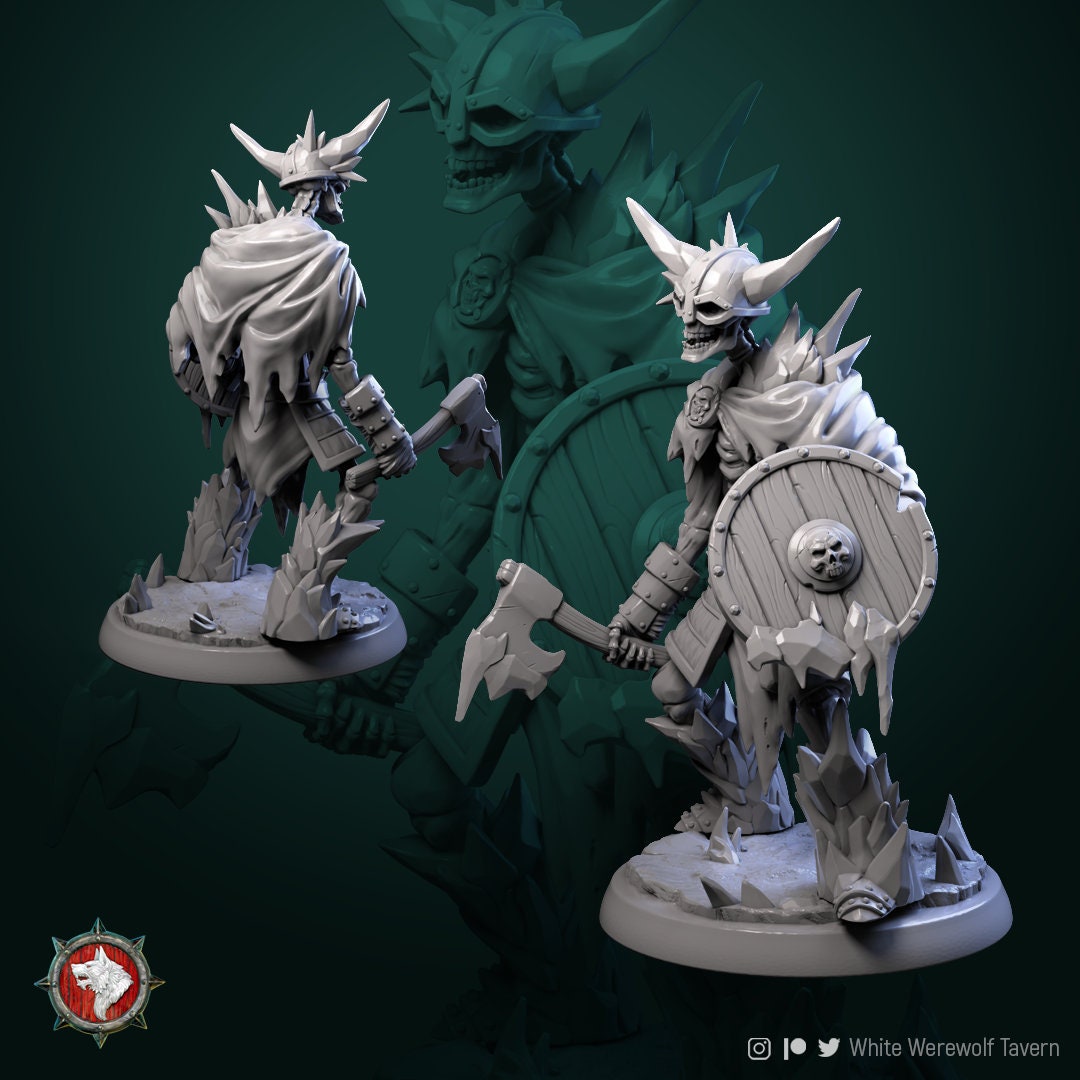 Frost Skeleton - Pose 1 - Unpainted Miniature