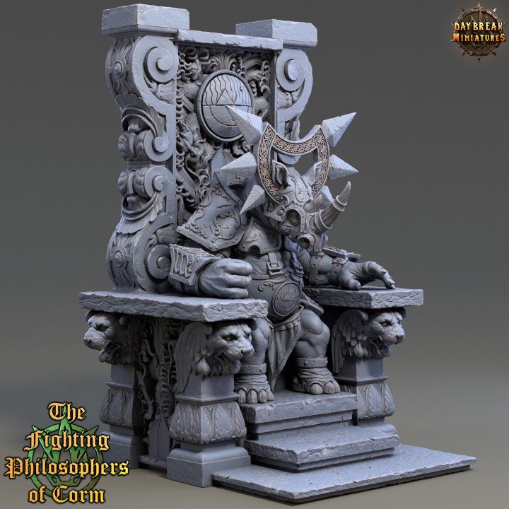 Gorgias The Mind Monarch - Rhinofolk Leader - Unpainted Miniature