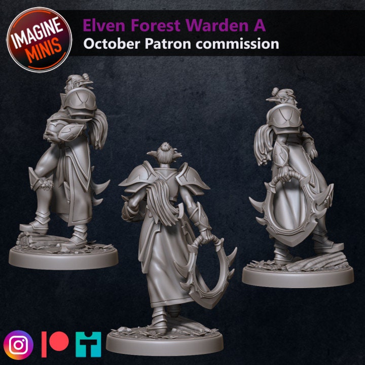 Forest Warden - Elven Guard - Pose A