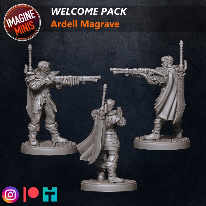 Ardell Magrave - Unpainted Miniature